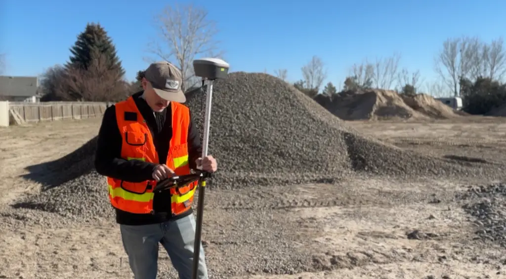 Tersus TC40 Gravel Stock Pile measurement with a Osar Trek