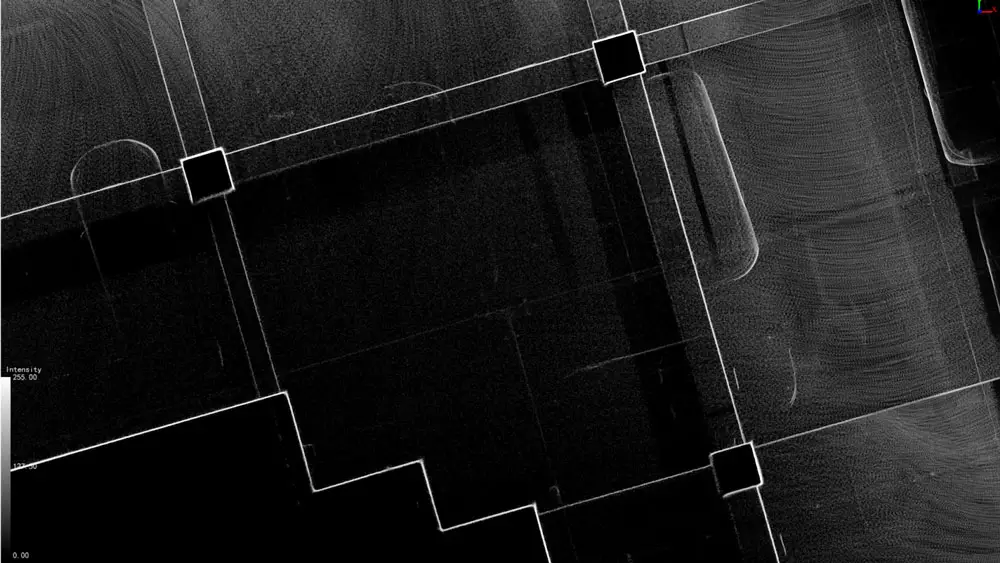 Zoomed in image of a hallway captured by a Tersus MVP S1