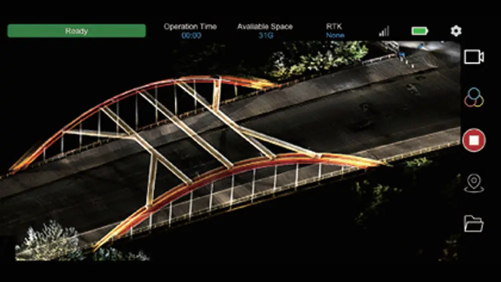 Image of a bridge captured by a Tersus MVP S1