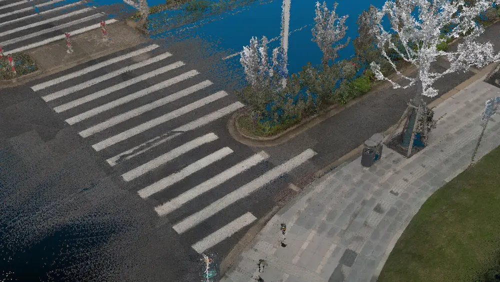 Image of a road that was captured by the Tersus MVP S1